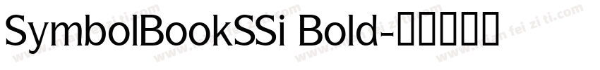 SymbolBookSSi Bold字体转换